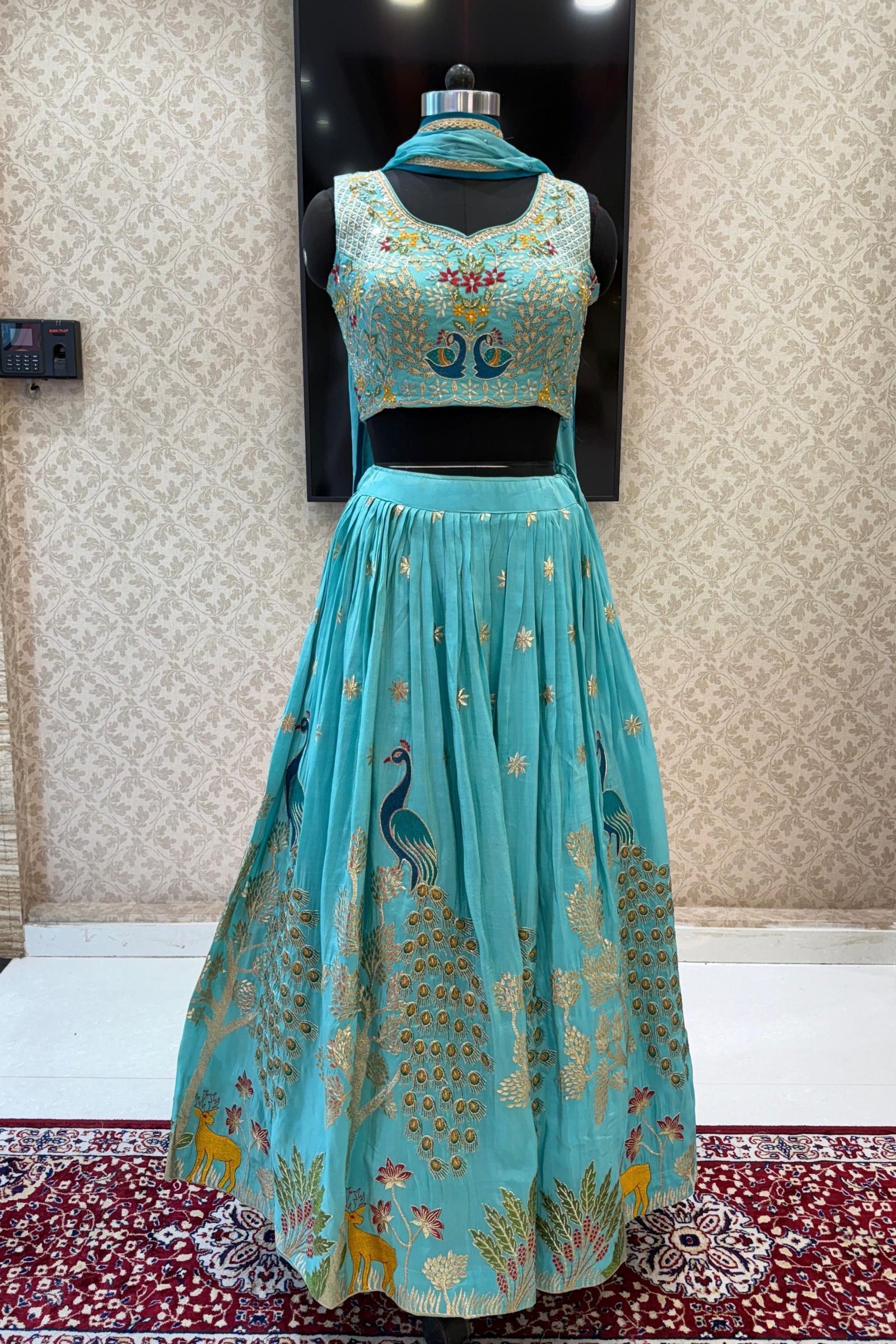 Crop Top Lehenga – Seasons Chennai