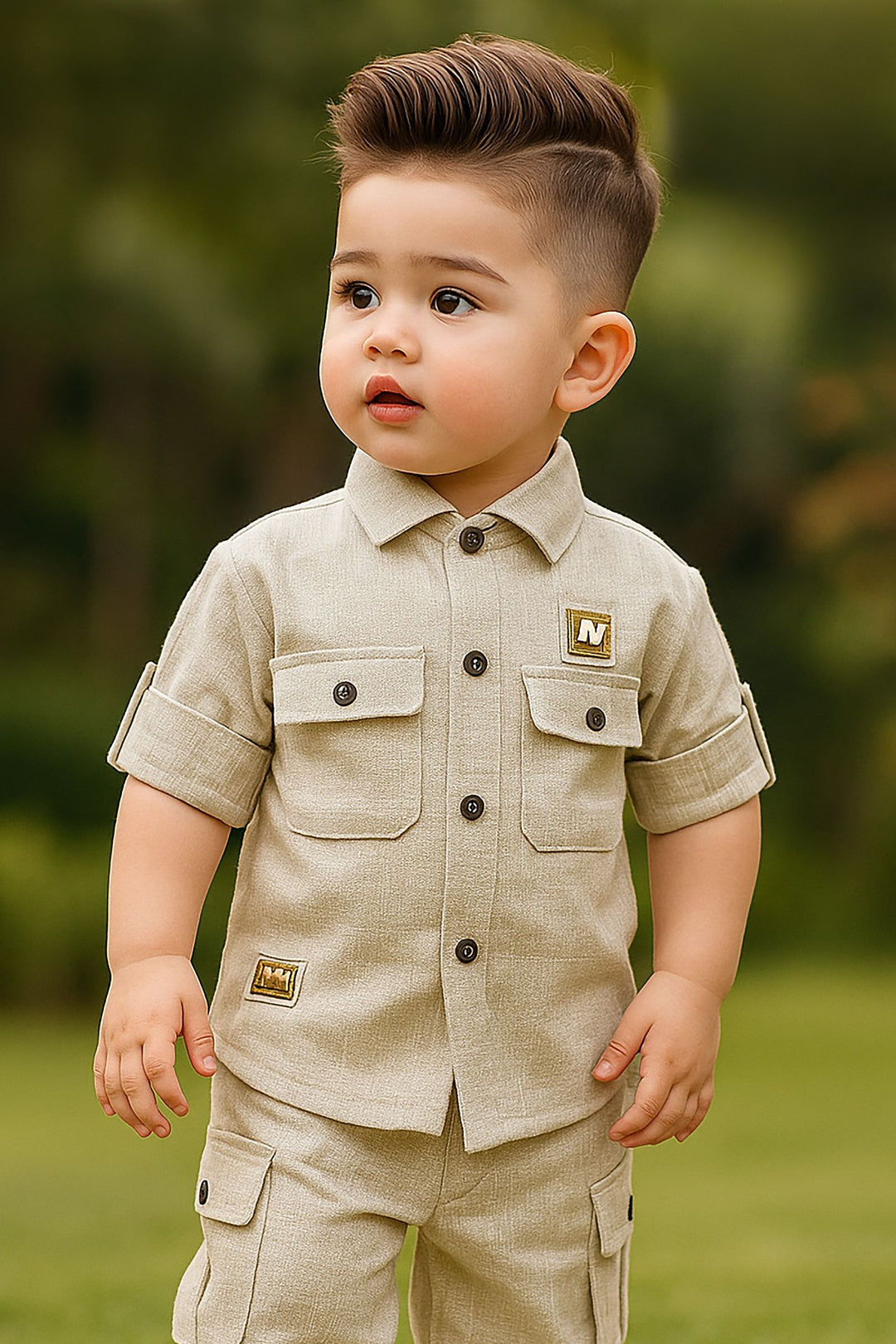 Fawn Shirt and Pant Set for Boys
