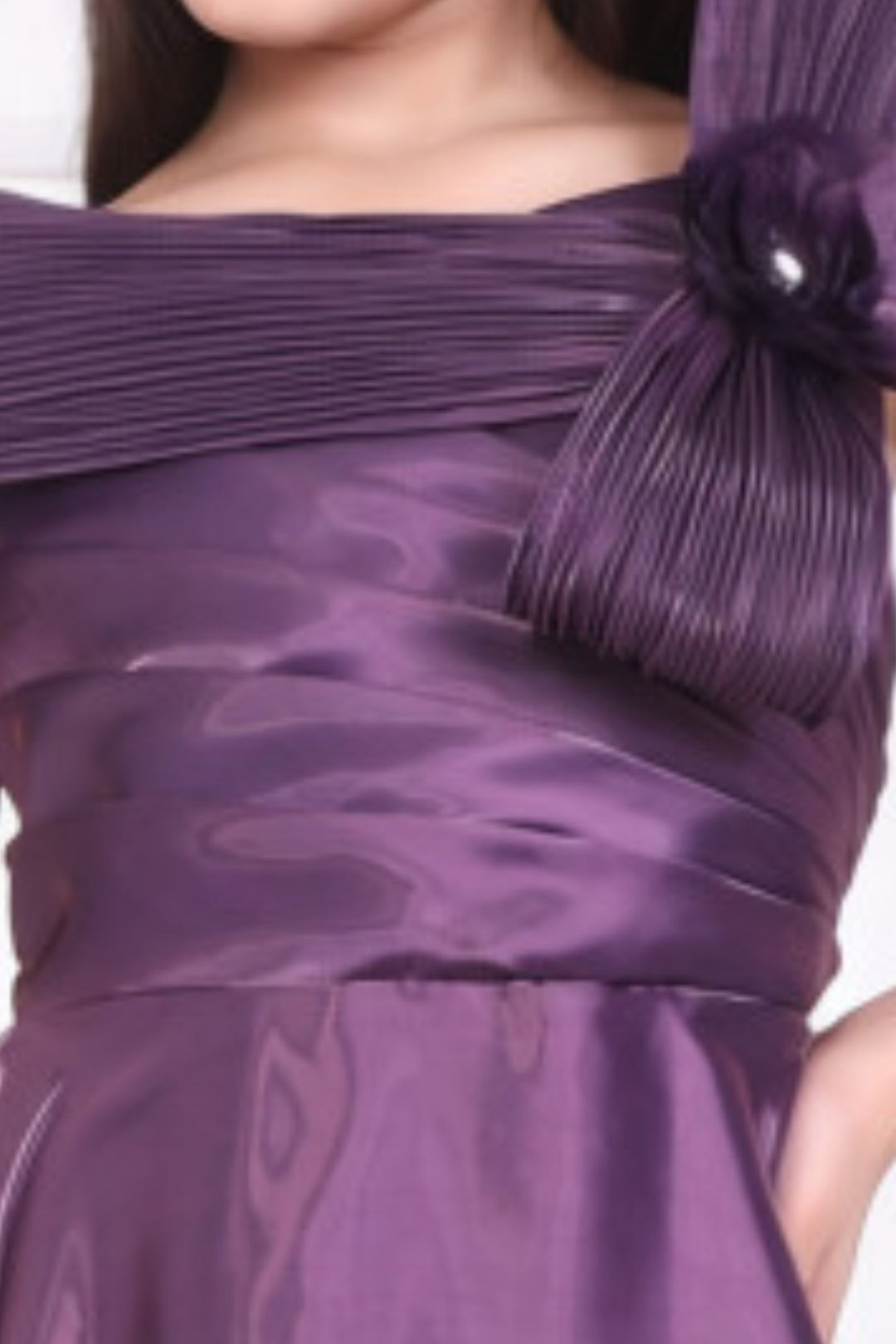 Purple Long Party Gown for Girls