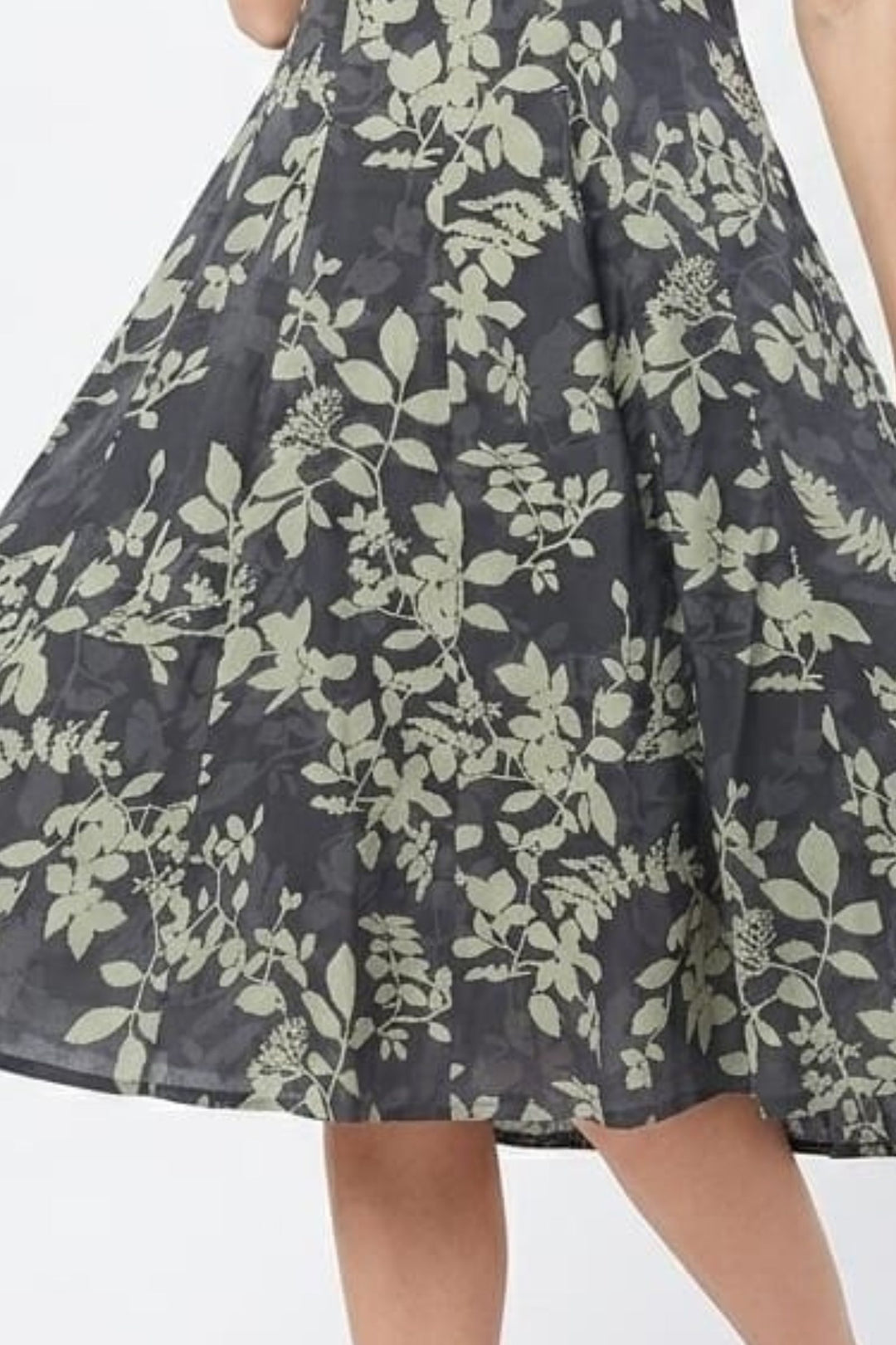 Grey with Digital Print Anarkali Styled Kurti