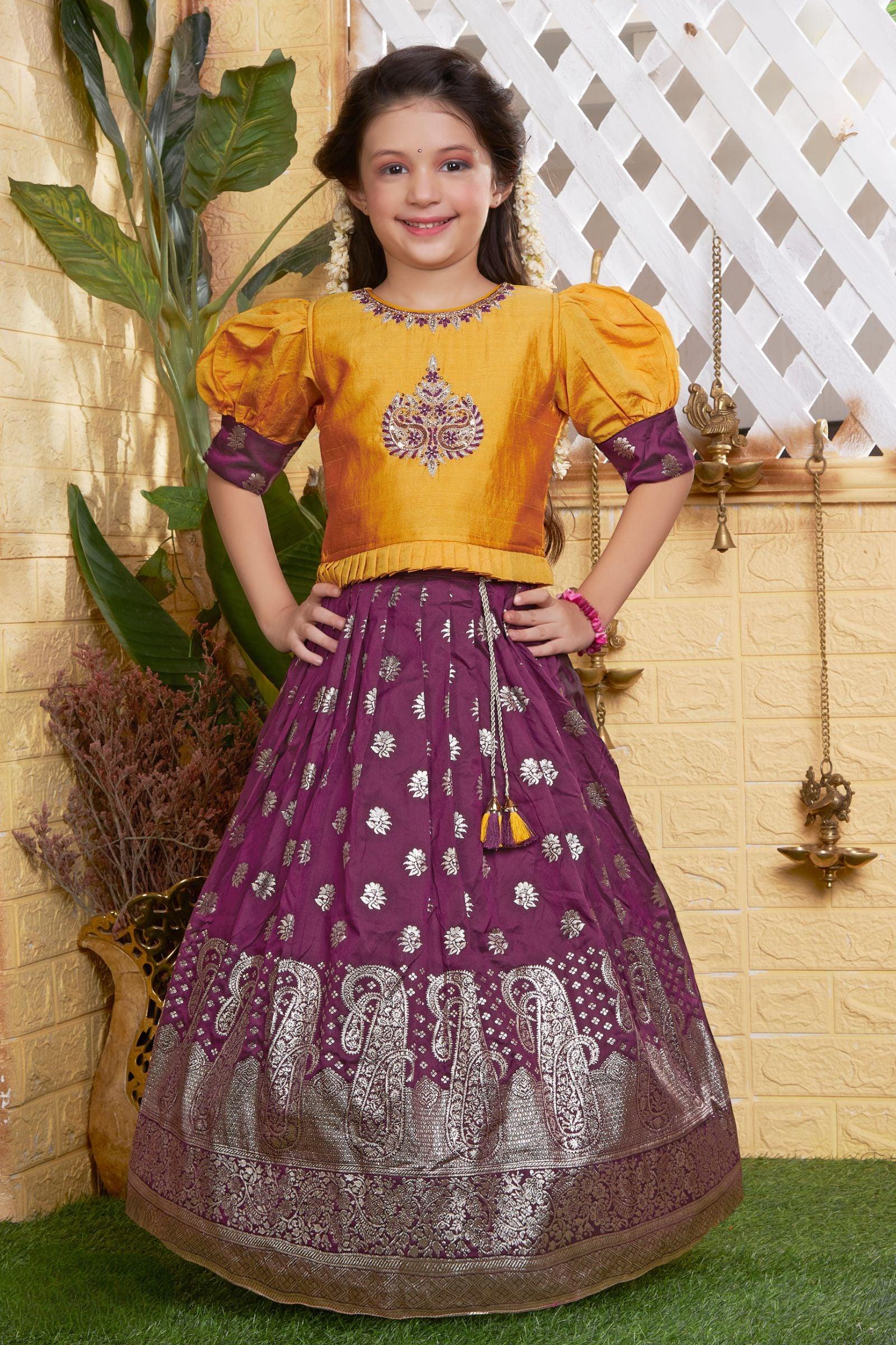Amazon.com: CLOTH ADDA Indian Ethnic wear for Kids Girls Lehenga Choli  Dress, Handwrok Embroidery, size 3 years to 14 years: Clothing, Shoes &  Jewelry