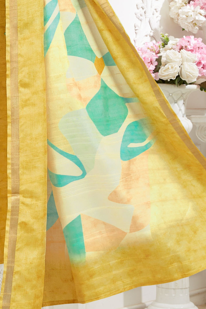 Yellow Zardozi, Sequins, Thread and Mirror work Straight Cut Salwar Suit