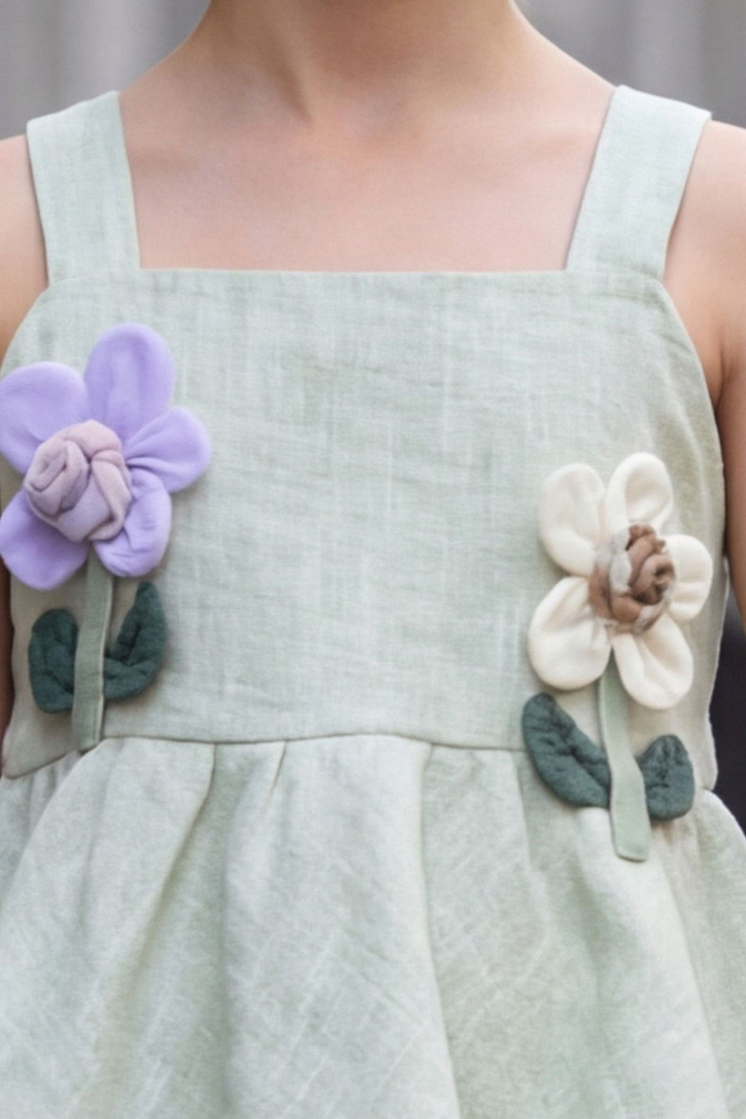 Light Green Top and Shorts For Girls