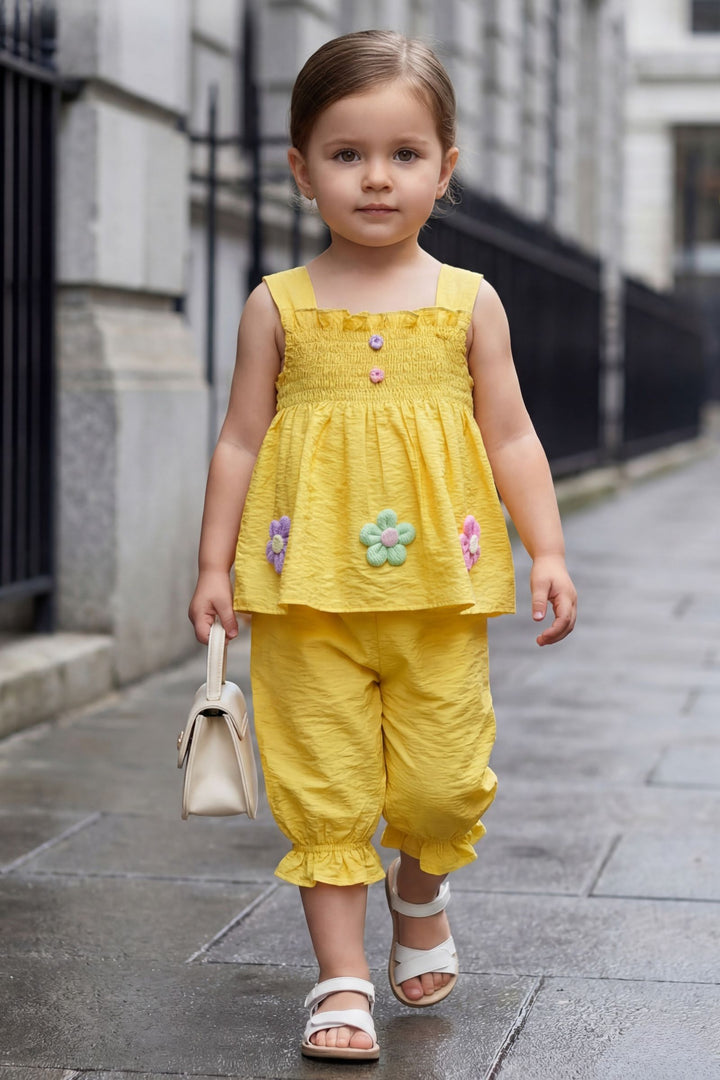 Yellow Joggers Set for Girls