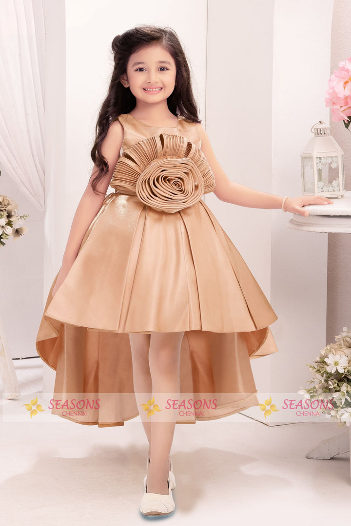 Fawn Short Frock for Girls