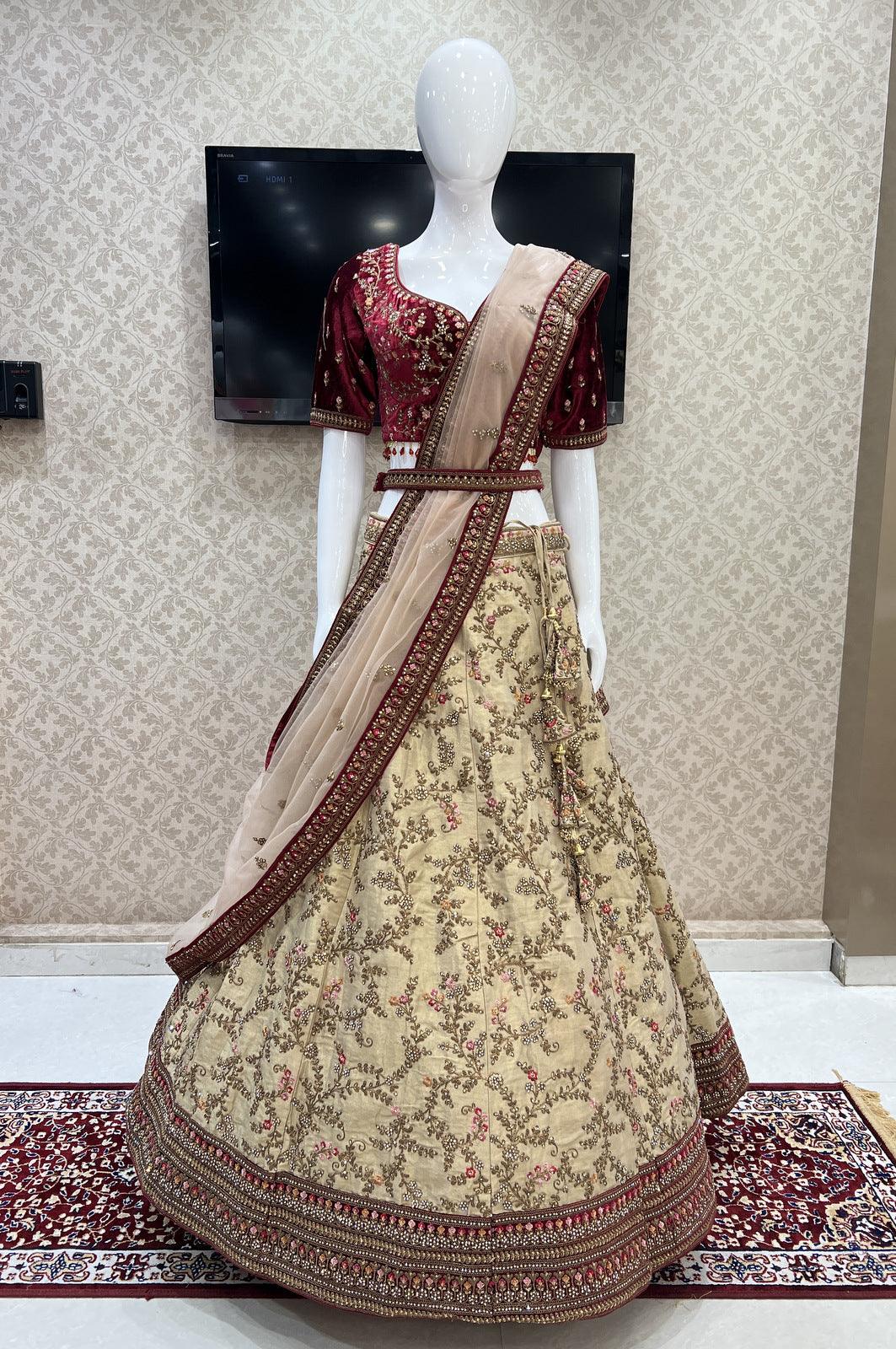 Thoughts on this look ? Personally feel the lehenga and jewellery are  amazing but the entire look is not sangeet appropriate and would be more  appropriate for the actual wedding ceremony :