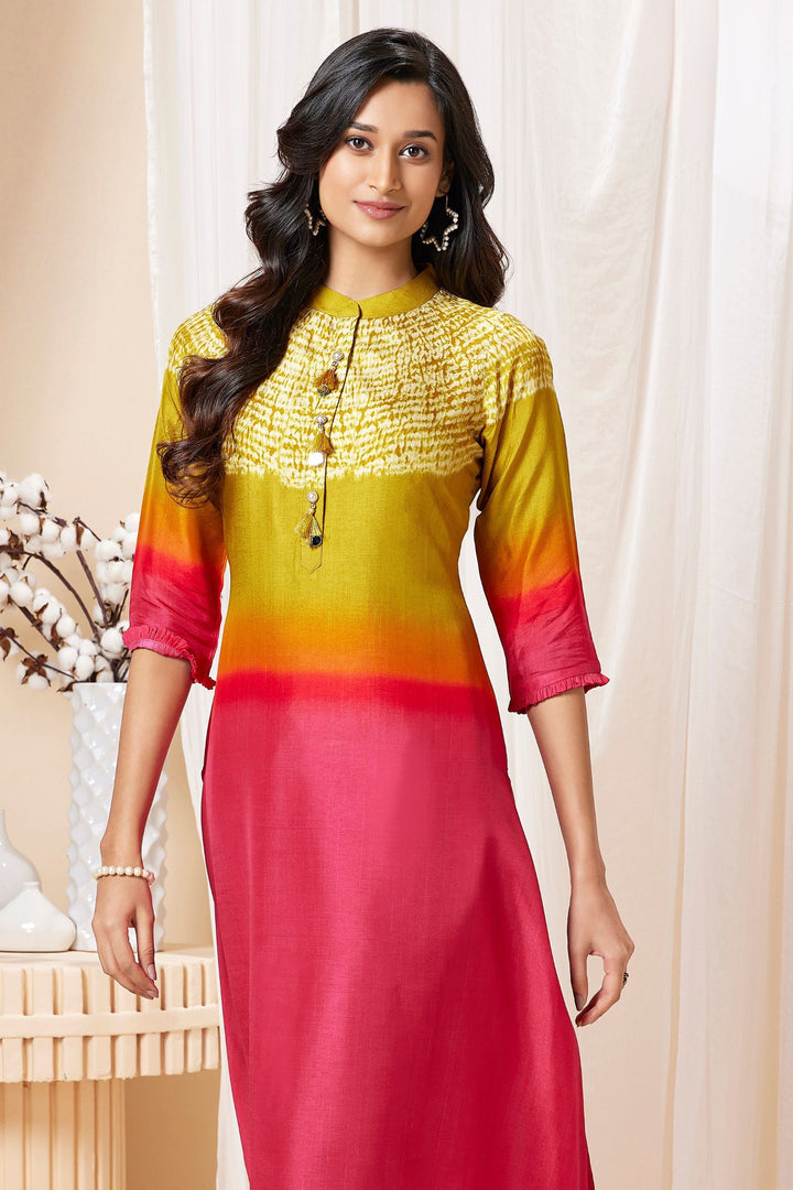 Multicolor with Digital Print A-line Cut Salwar Suit