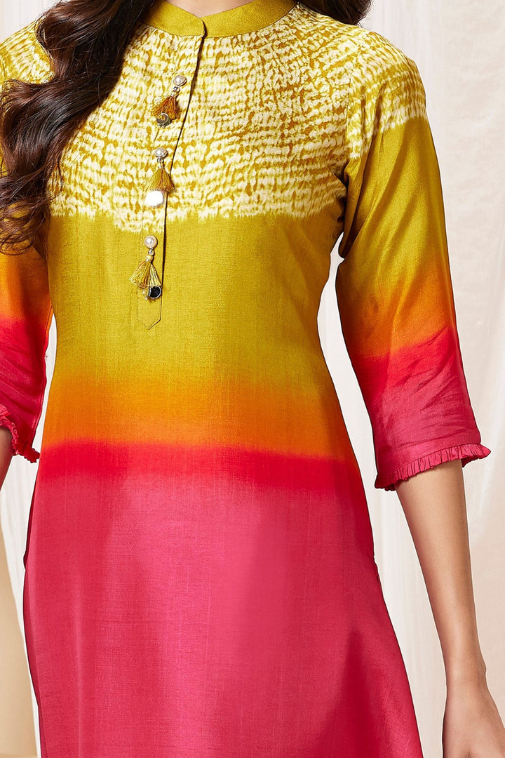 Multicolor with Digital Print A-line Cut Salwar Suit