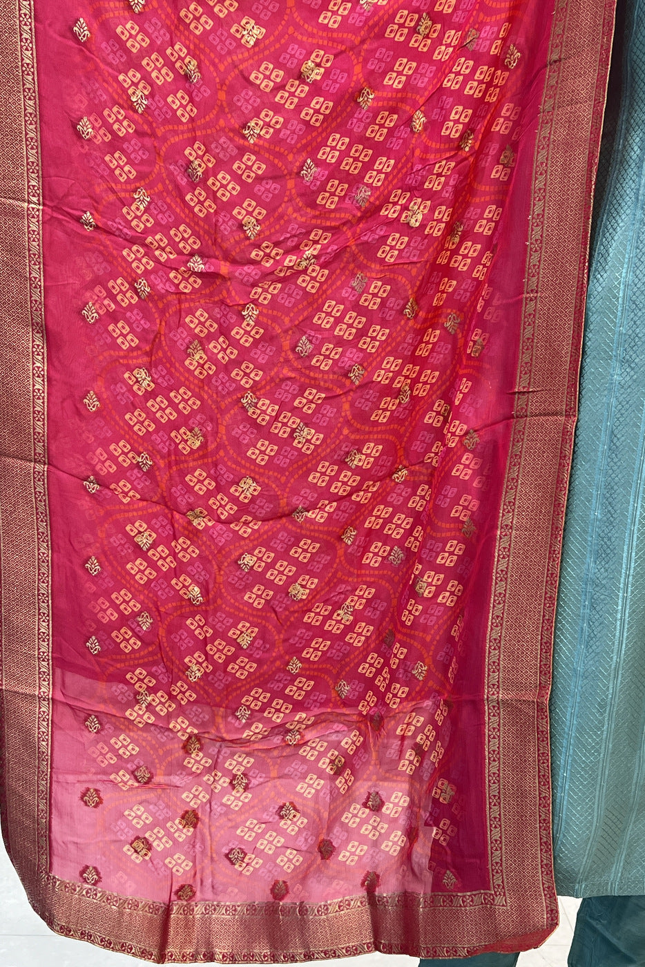 Sea Blue Stone, Banaras, Thread and Zardozi work Straight Cut Salwar Suit