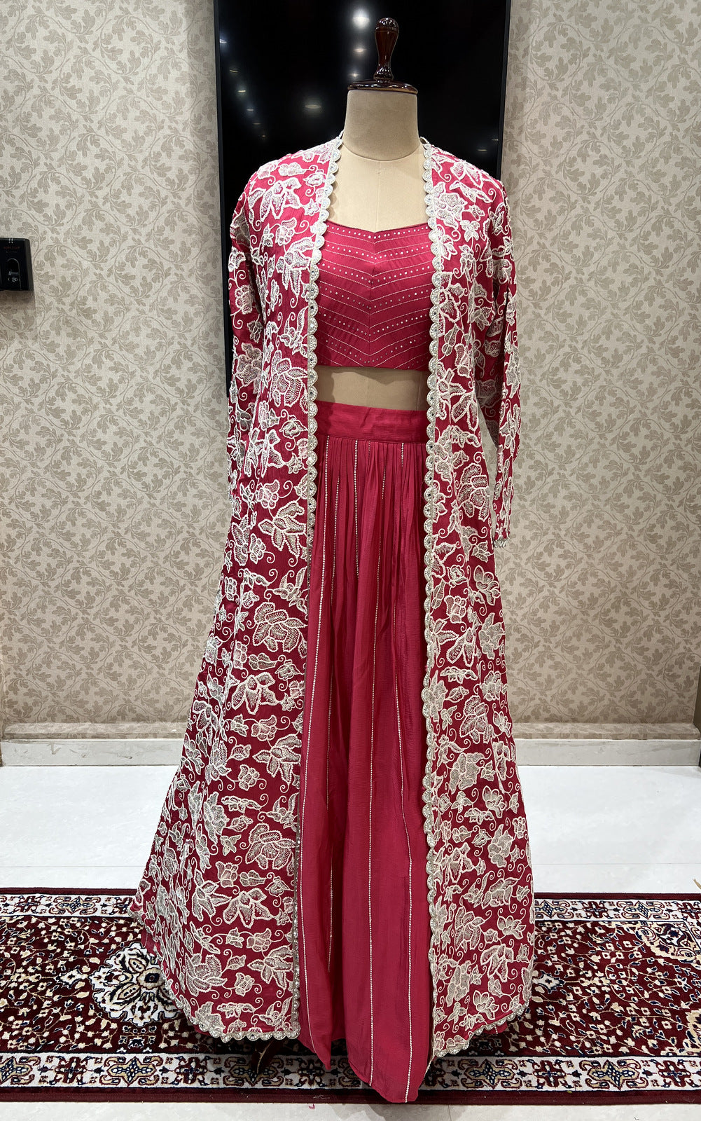 3 Layer Ruffle Lehenga With Crop Top Buy Online Collection