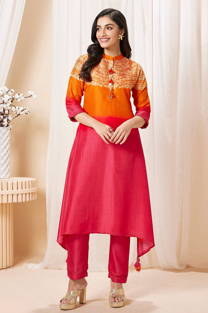 Multicolor with Digital Print A-line Cut Salwar Suit