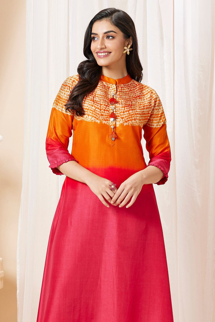 Multicolor with Digital Print A-line Cut Salwar Suit