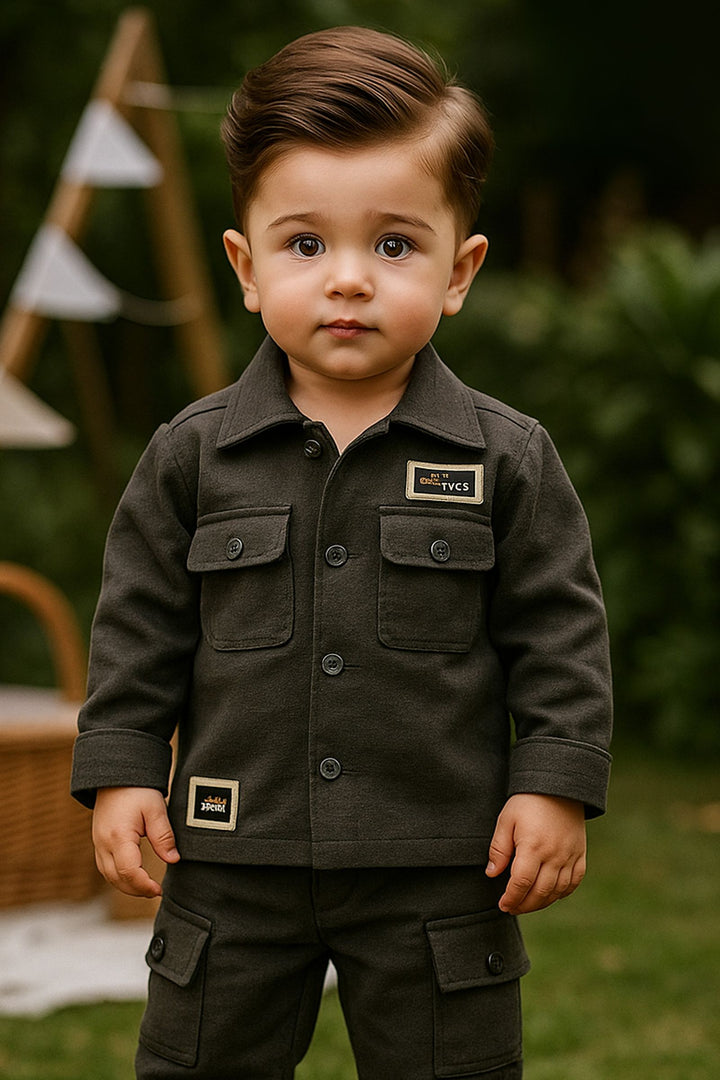 Green Shirt and Pant Set for Boys