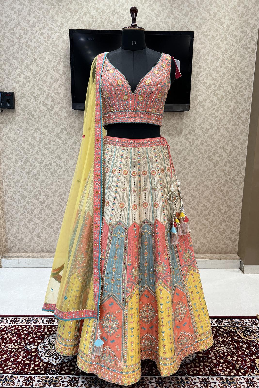 Ditch the Traditional Colours in Lehengas this Wedding Season! | Indian wedding  reception outfits, Indian wedding gowns, Indian bride outfits