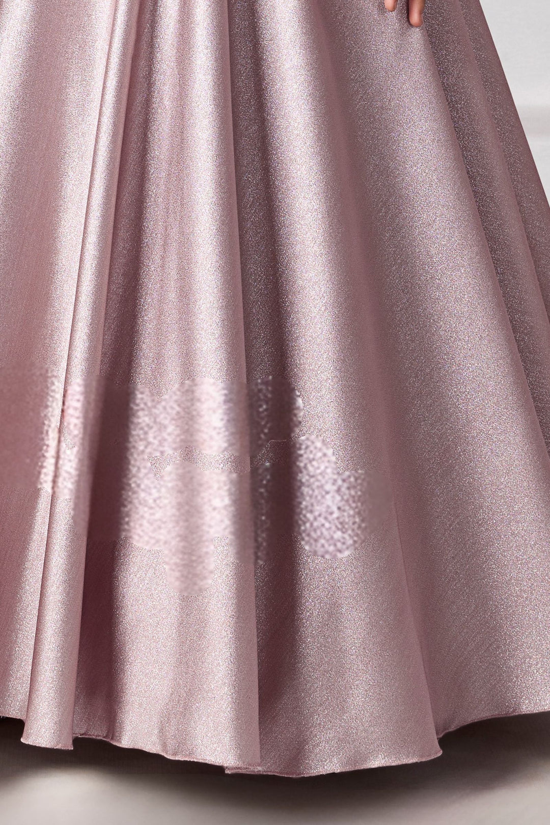 Light Lilac Sequins and Stone work Long Party Gown for Girls