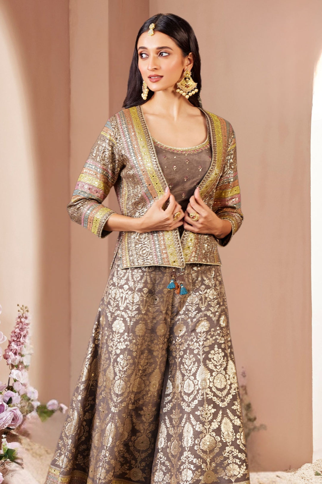 BANARAS PUFFER JACKET DRESS main image 1