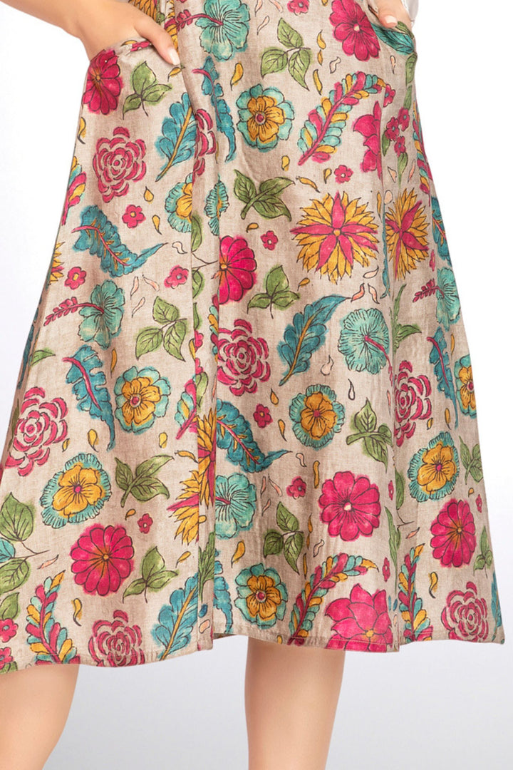 Grey with Multicolor Digital Print and Stone work Anarkali Styled Kurti