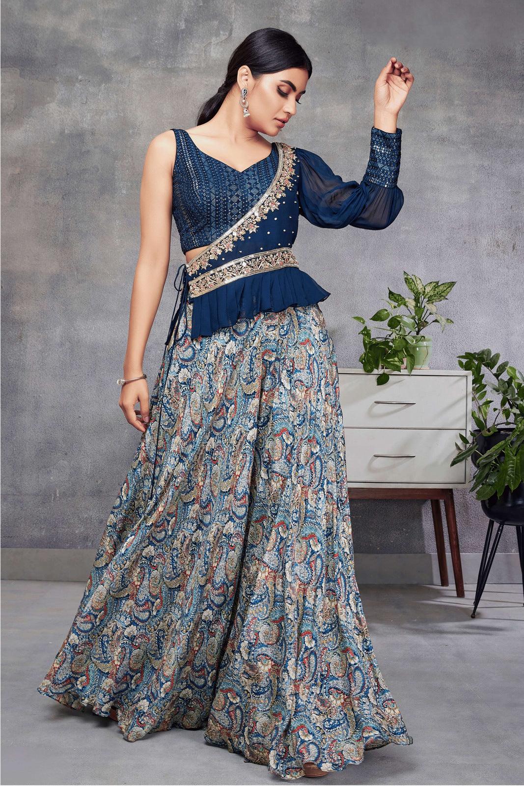 Shop western lehenga for wedding online at 20% off – vastrachowk