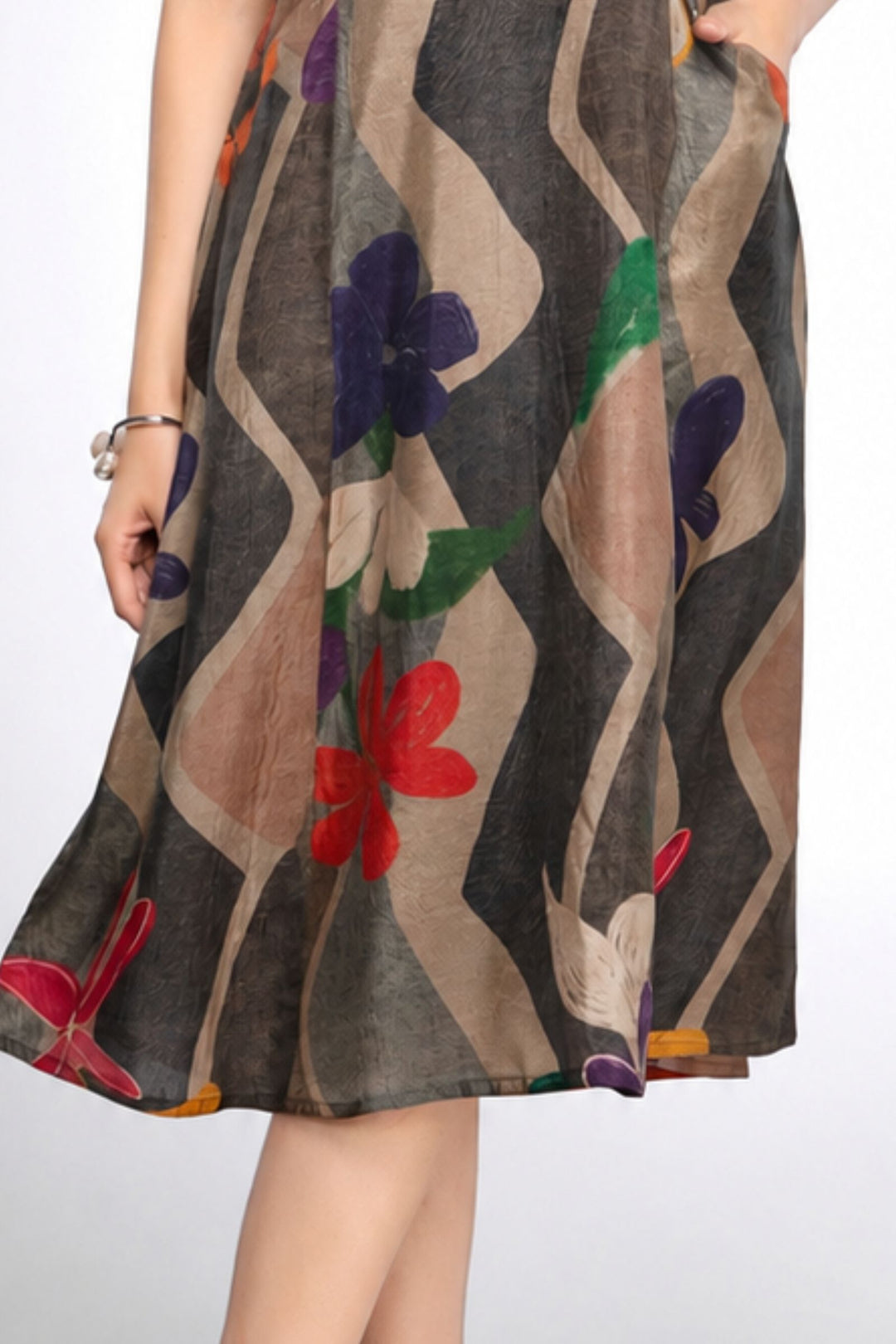 Multicolor Digital Print Anarkali Styled Kurti