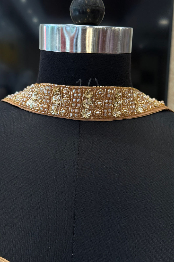 Chiku Beads and Sequins work Crop Top Lehenga