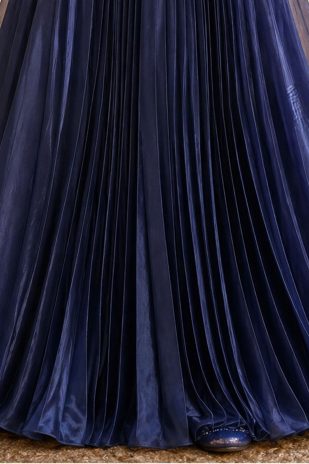 Navy Blue Sequins and Beads work Jacket Styled Lehenga Choli for Girls