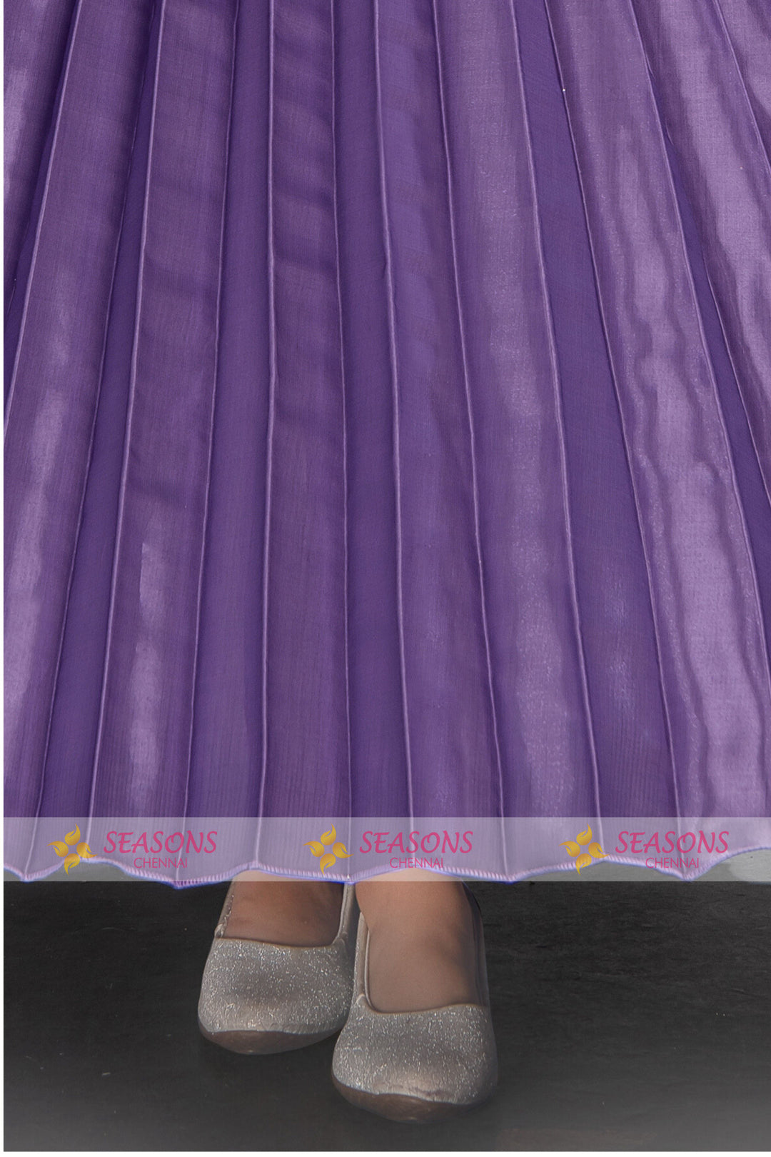 Lavender Long Party Frock for Girls