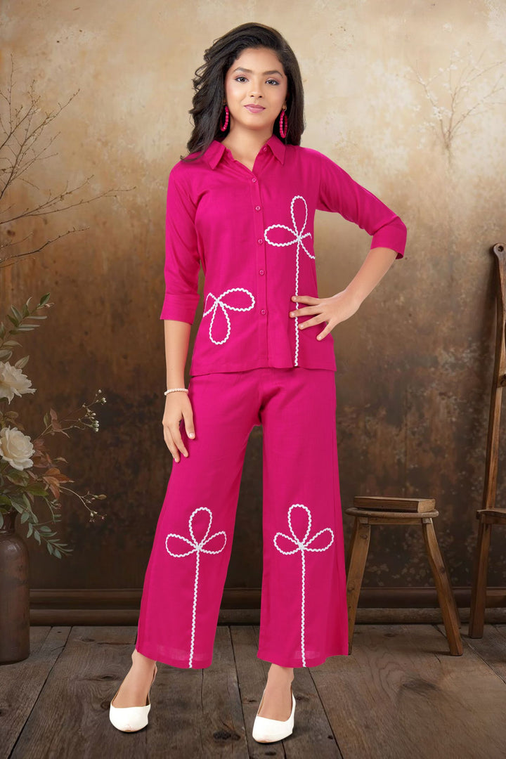 Pink Co-ord Set for Girls