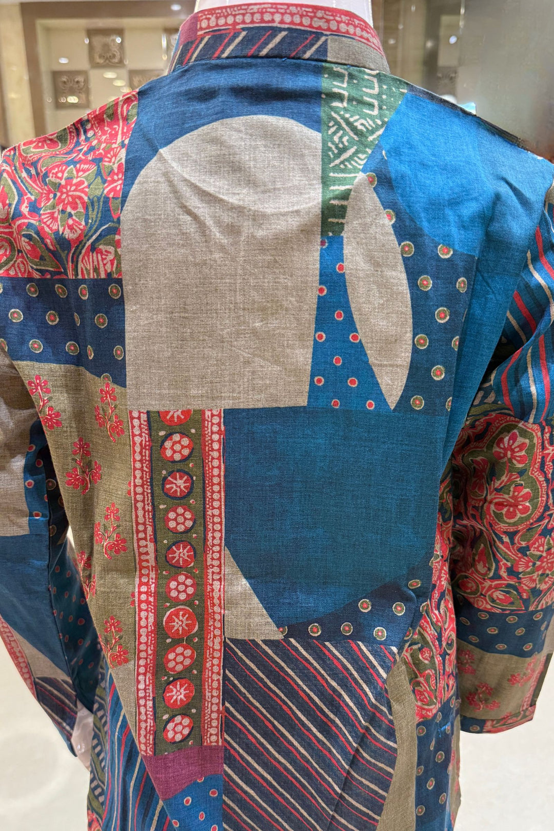 Multicolor Digital Print Kurta Set for Boys