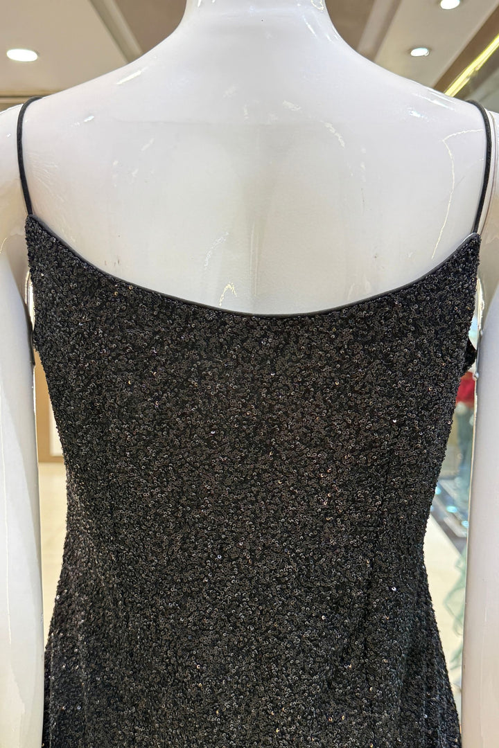 Black Sequins and Stone work Palazzo Salwar Suit
