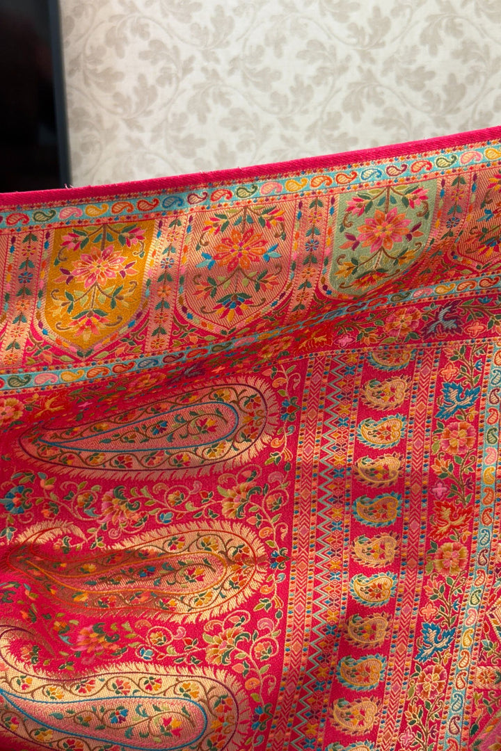 Beige Banaras work Saree