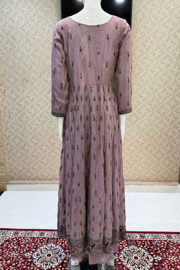 Mastani Style Palazzo Set with Beads and Sequins Work Featuring Detailed Animal Motifs
