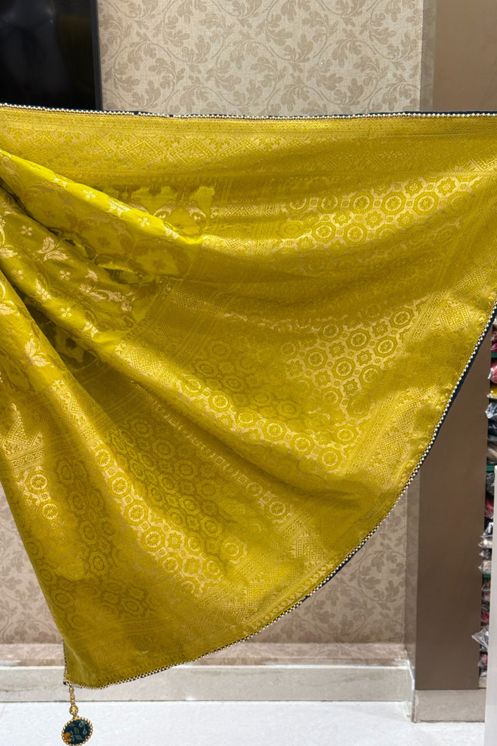 Liril Green Banaras work Saree