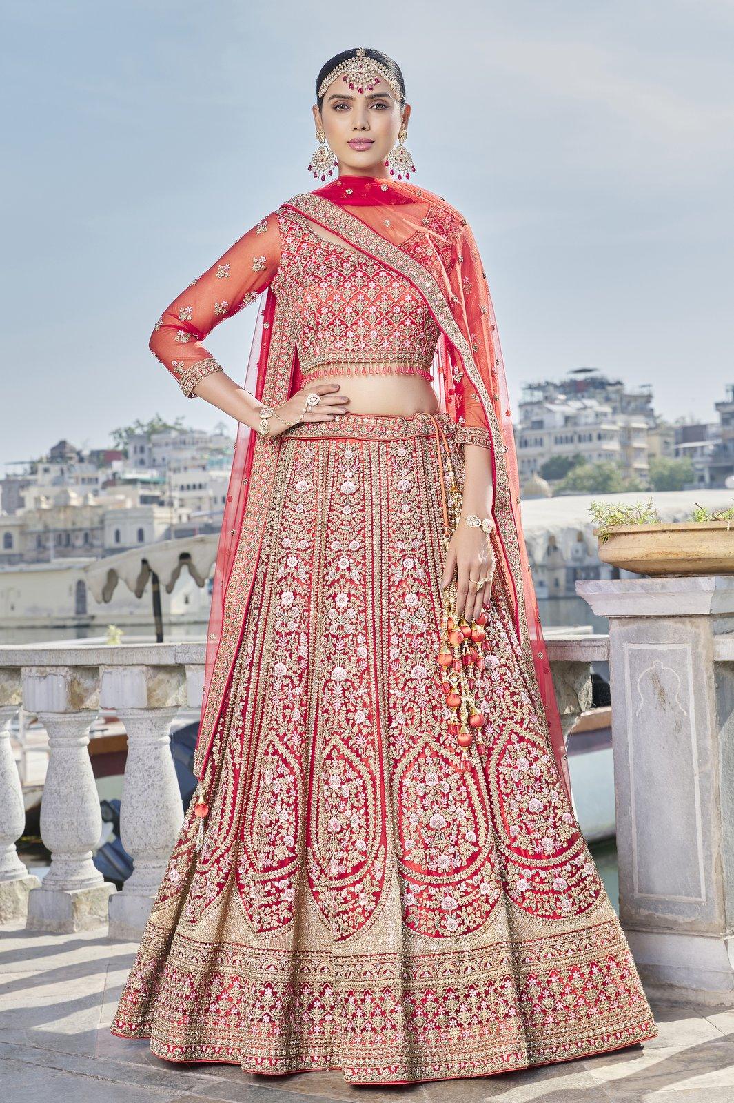 Wine Color Bridal Lehenga at best price in Bengaluru by Lady Selection |  ID: 19936628633
