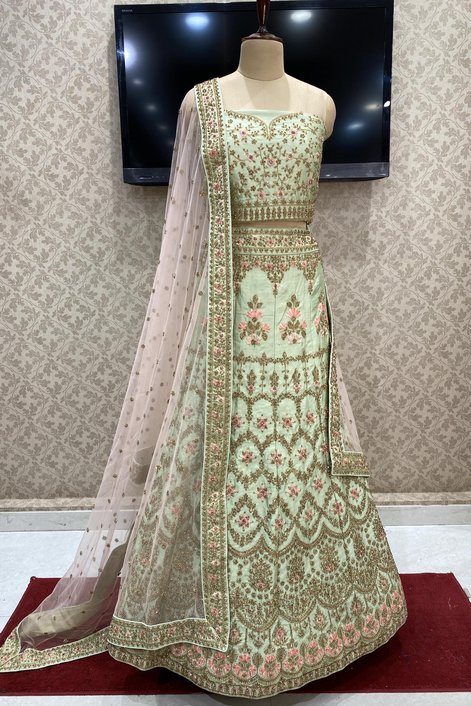 Fc Presents 5025- Light Green Lehenga Choli Buy Indian Stylish Collection