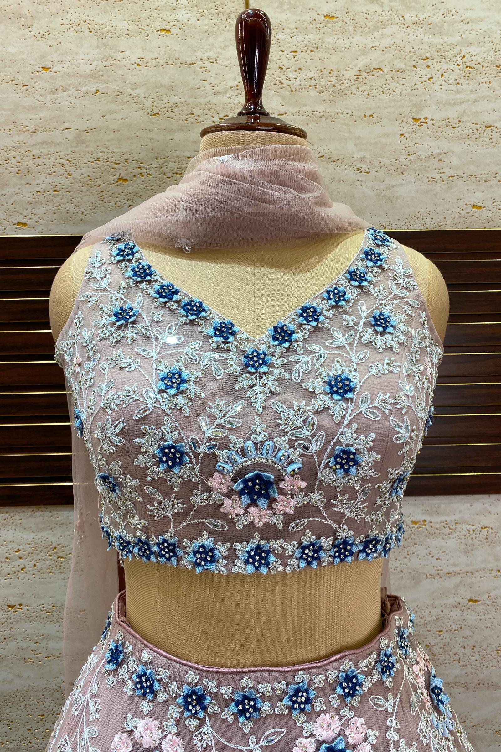 Crop Top Blouse Designs For Lehenga | Punjaban Designer Boutique