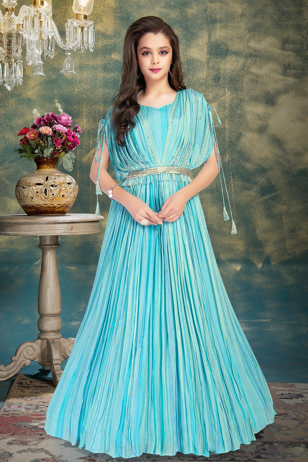 Party Wear Latest Poncho Style Dresses Poncho Style Gown Firozi